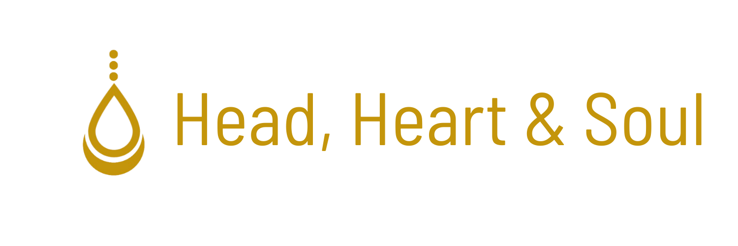 head heart and soul logo amber